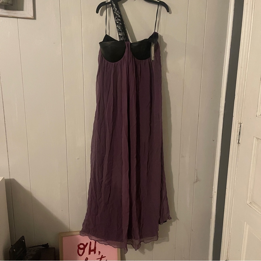 Stunning Mok Theorem size‎ 1 dress A Birds Dream grape maxi dress
